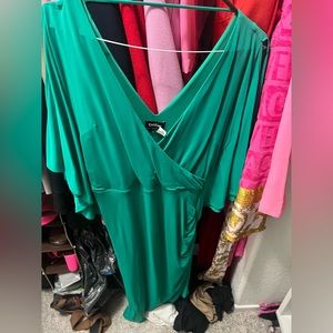 Bebe medium teal formal dress